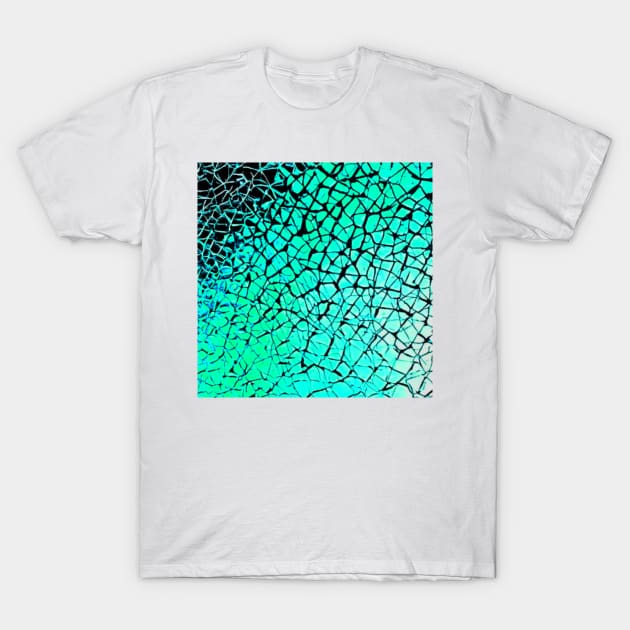 Green Shatter T-Shirt by KylePrescott